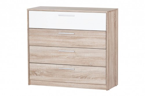 Комод MILO 06 SZYNAKA дуб sonoma / білий